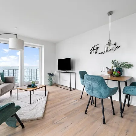 Strandfeder - Moderne Ostsee-Ferienwohnung Fuer Drei Im Ostseeresort Olpenitz Buitenkant foto